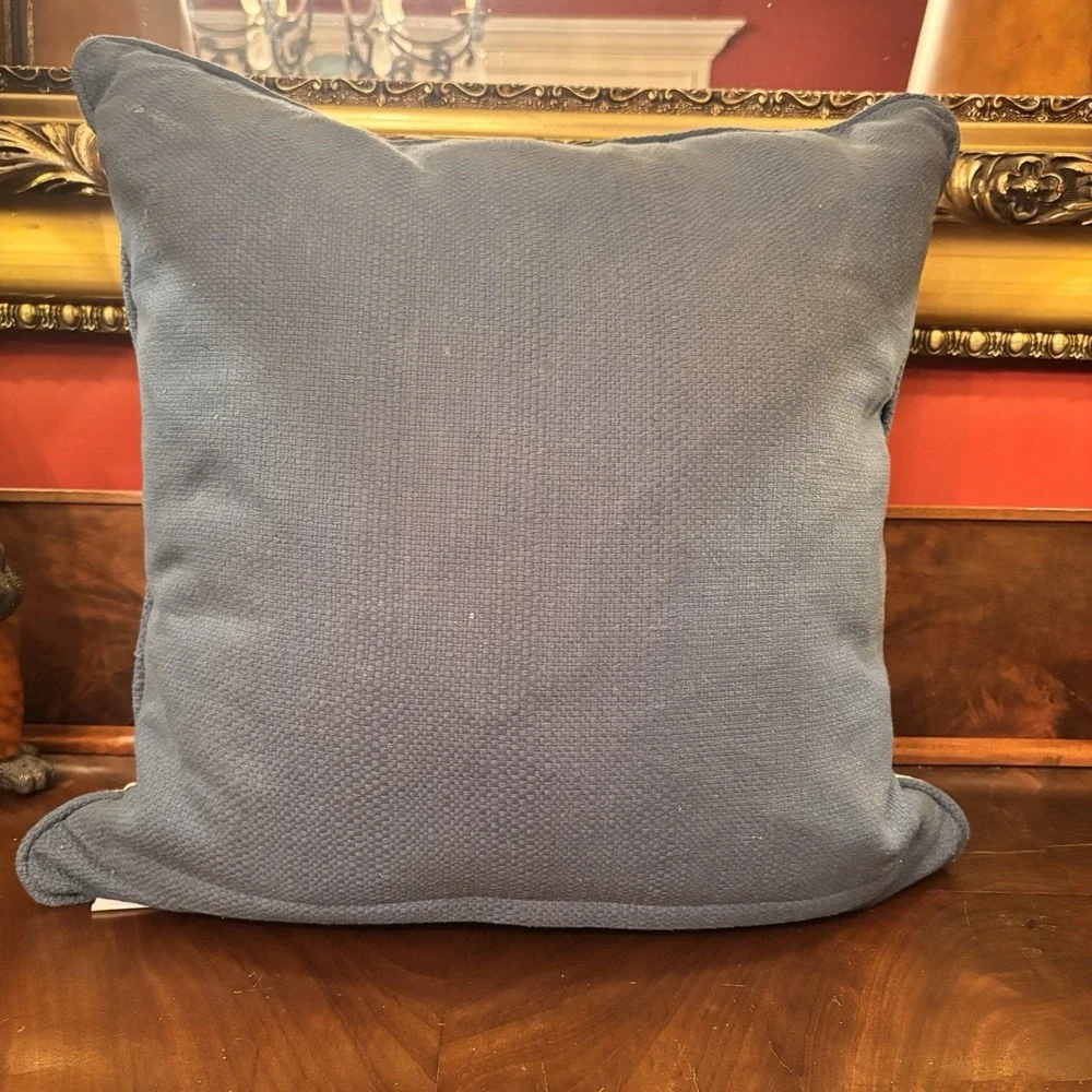 EnVogue Coastal Collection Starfish Seashell Throw Pillow 19x19 Beach Nautical